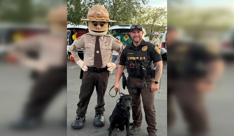 Deputy and K-9 Partner Steal the Show at Dewey-Humboldt Trunk or Treat Event, Bolstering Community Support for Yavapai County Sheriff's Office