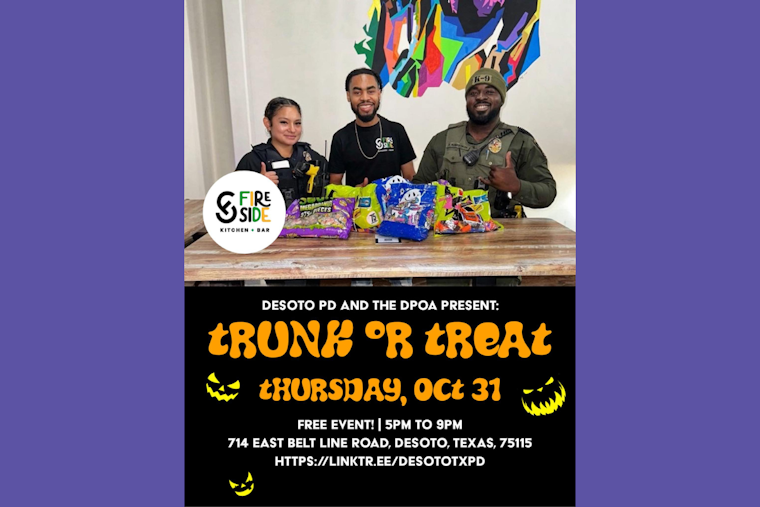 DeSoto Police Department to Host Family-Friendly Trunk or Treat Event for Halloween Celebrations