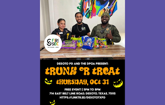 DeSoto Police Department to Host Family-Friendly Trunk or Treat Event for Halloween Celebrations