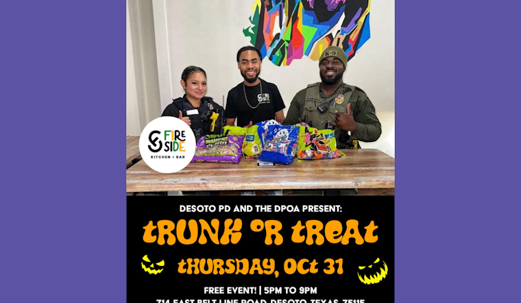 DeSoto Police Department to Host Family-Friendly Trunk or Treat Event for Halloween Celebrations