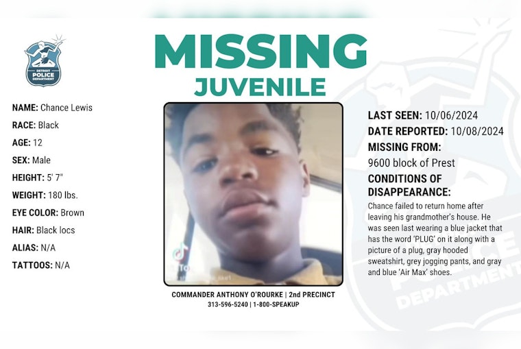 Detroit Police and Community Frantically Search for Missing 12-Year-Old Boy, Chance Lewis