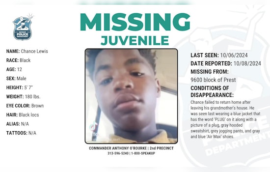 Detroit Police and Community Frantically Search for Missing 12-Year-Old Boy, Chance Lewis