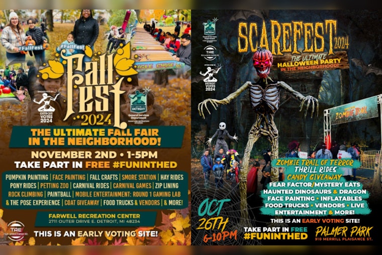 Detroit Unveils "ScareFest 2024" and "Fall Fest" with Haunted Trails, Live Music, and Civic Engagement