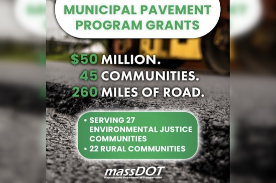 $50 Million Boost from MassDOT Set to Pave Smoother Roads Across 45 Massachusetts Municipalities