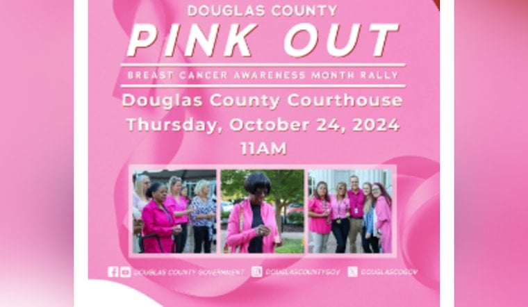 Douglas County to Host "The Pink Out" Rally for Breast Cancer Awareness Month