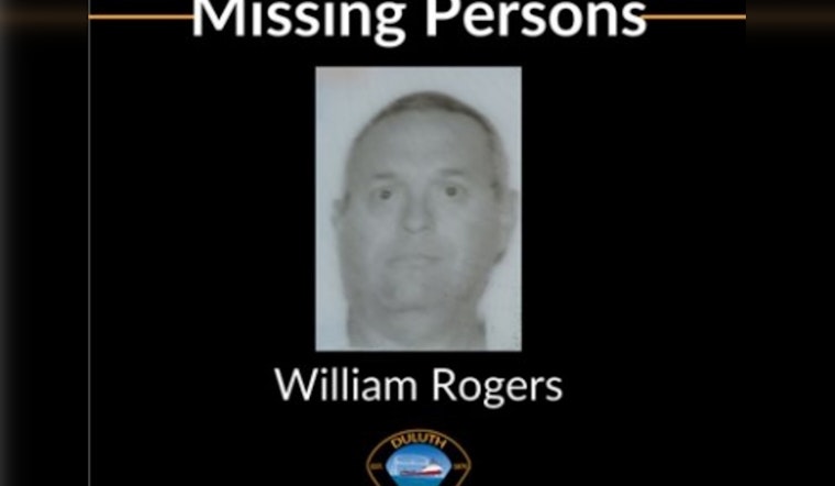 Duluth Police Confirm Safe Recovery of Missing 61-Year-Old William Rogers