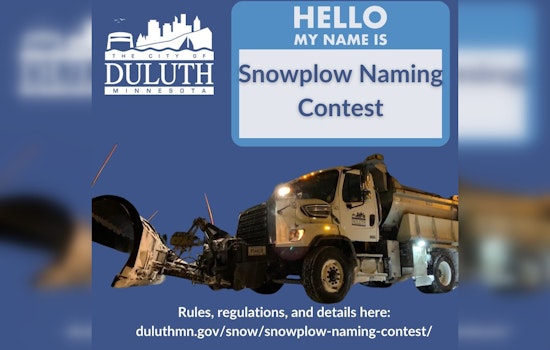 Duluth Residents Invited to Name Their Snowplows in City's First Creative Contest Ahead of Winter