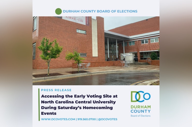 Durham County Ensures Access to Early Voting Amid NCCU Homecoming Celebrations