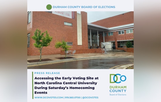 Durham County Ensures Access to Early Voting Amid NCCU Homecoming Celebrations