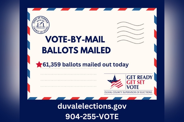Duval County Mails Out Over 61,000 Ballots for November Election, Emphasizes Security and Convenience of Vote-By-Mail