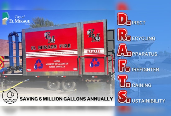 El Mirage, Arizona Embarks on Eco-Friendly Firefighting Training with Water-Saving System