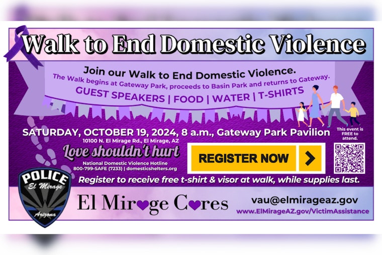 El Mirage Cares Advocates for Change with 'Walk to End Domestic Violence' Event in October
