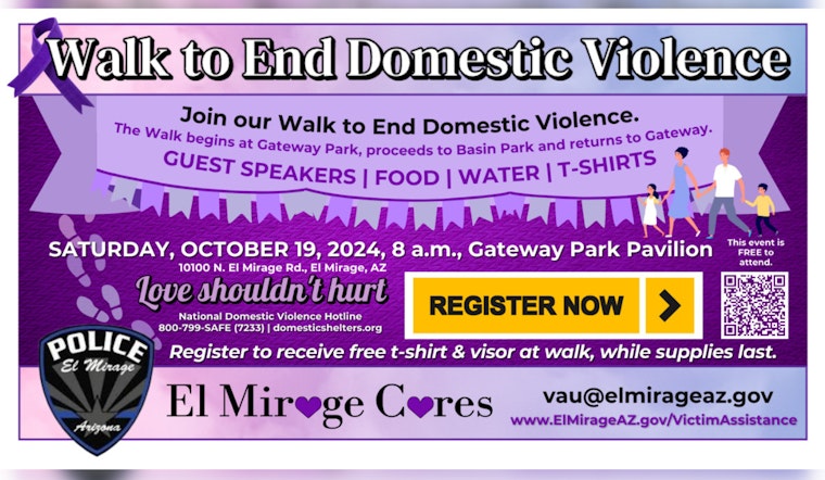 El Mirage Cares Advocates for Change with 'Walk to End Domestic Violence' Event in October