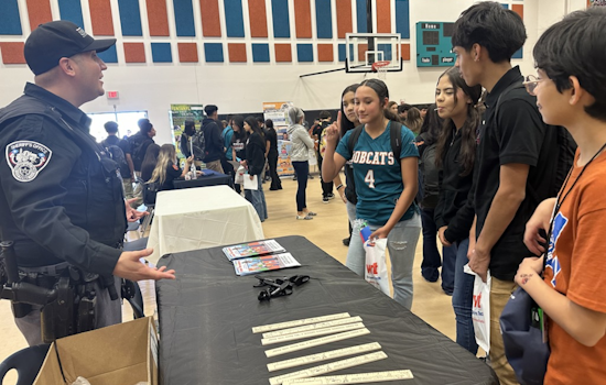 El Paso County Sheriff's CIT Educates Students on Mental Health Crisis Intervention at SSG. Manuel R. Puentes Middle School Career Day