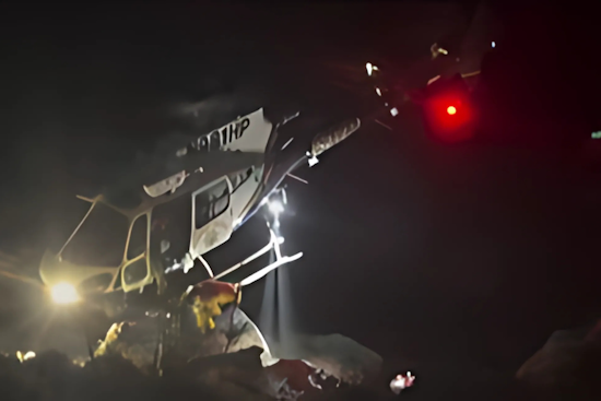 VIDEO: Elderly Hiker Rescued from Steep Ravine Trail by CHP Helicopter and Local Firefighters
