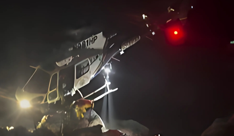 VIDEO: Elderly Hiker Rescued from Steep Ravine Trail by CHP Helicopter and Local Firefighters