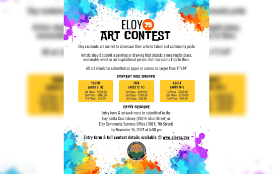 Eloy Calls on Local Artists to Celebrate City's 75th Anniversary with Commemorative Art Contest