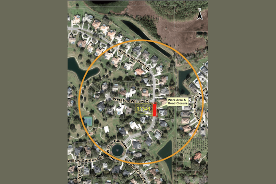Emergency Road Closure at Willow Garden Drive, Windermere Due to Urgent Repairs, Expect Travel Disruptions