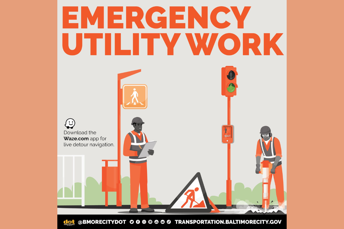 Emergency Utility Work at Key Baltimore Intersection Triggers Traffic