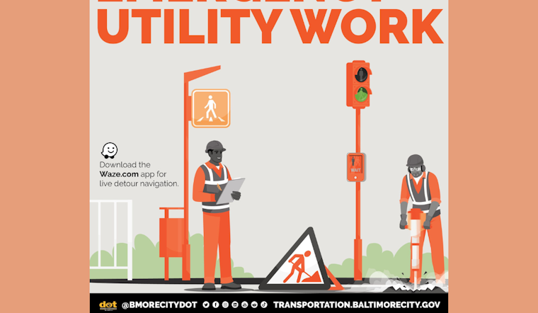 Emergency Utility Work at Key Baltimore Intersection Triggers Traffic Delay Advisory