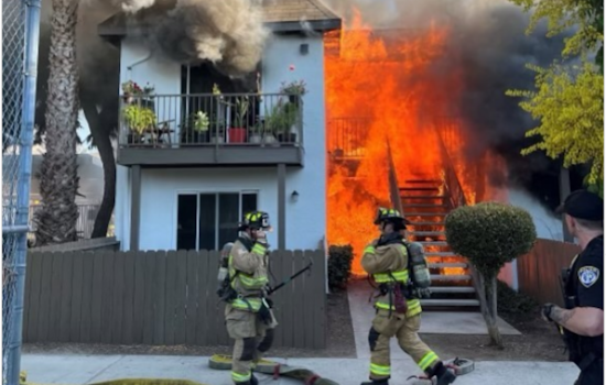 Escondido Apartment Complex Engulfed in Flames, Displacing 23 Residents, Cause Under Investigation