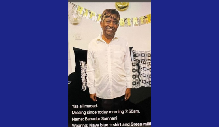 Euless Police Seek Community Assistance in Search for Missing Person Bahadur Samnani Last Seen on Fuller Wiser Rd