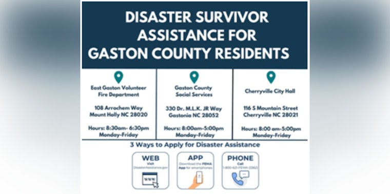 FEMA Offers In-Person Support to Hurricane Helene Victims in Gaston County