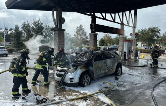 Fiery Collision at Orlando Gas Station Leaves One Seriously Injured, Firefighters Halt Blaze