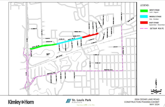 Final Stages of Cedar Lake Road Project Bring Detours and Collaboration in St. Louis Park