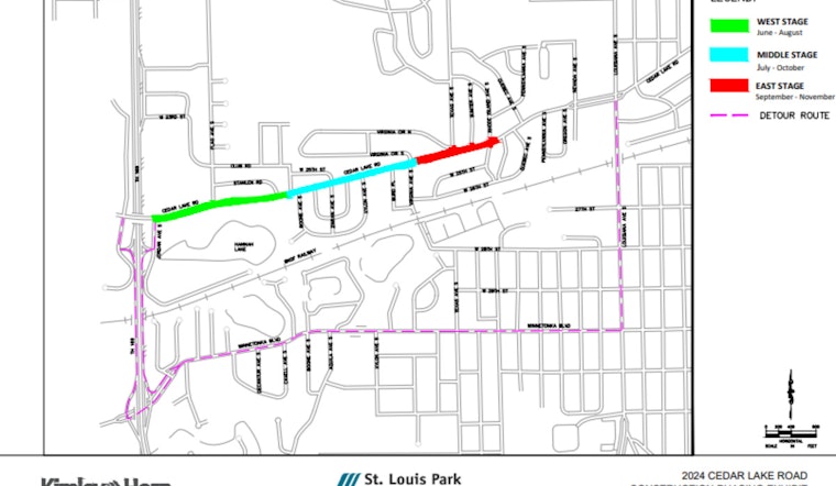 Final Stages of Cedar Lake Road Project Bring Detours and Collaboration in St. Louis Park
