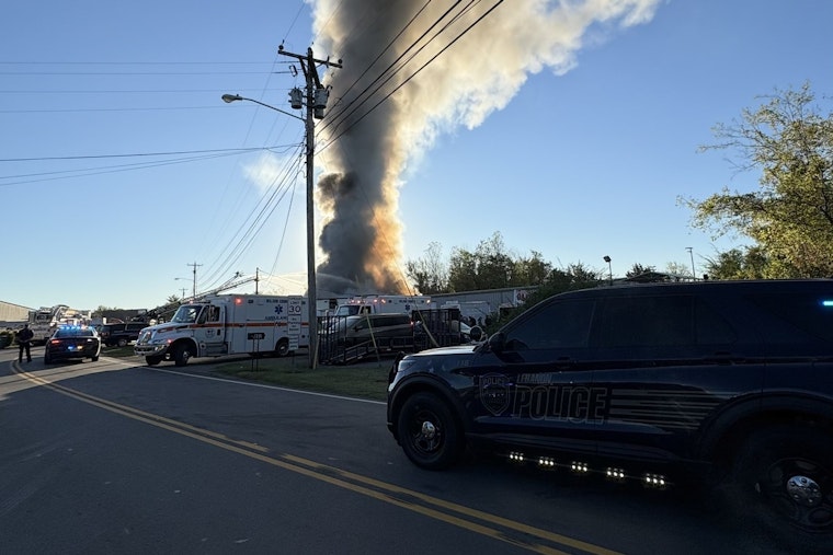 Fire at Reliance Heating Engulfs Building, Forces Road Closure in Lebanon