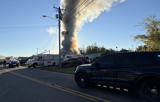 Fire at Reliance Heating Engulfs Building, Forces Road Closure in Lebanon