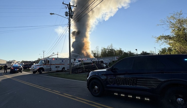 Fire at Reliance Heating Engulfs Building, Forces Road Closure in Lebanon