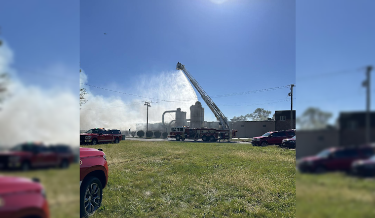 Firefighters Battle Three-Alarm Blaze at New Lenox Business, Traffic Disrupted, Air Quality Monitored