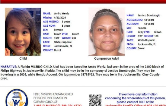 Florida Authorities Intensify Search for Missing 5-Year-Old Amira Wentz from Jacksonville