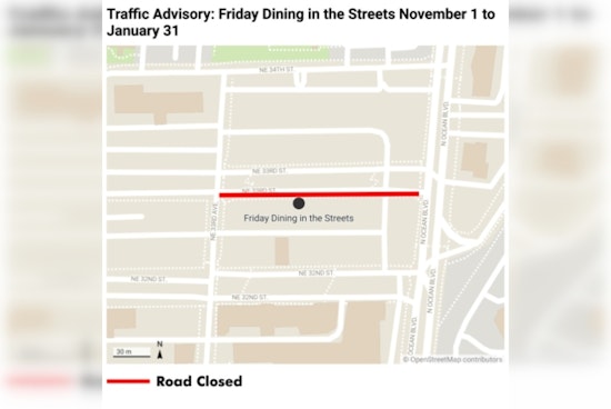 Fort Lauderdale Announces Seasonal Dining in the Streets Event with NE 33rd St Closing Every Friday Night