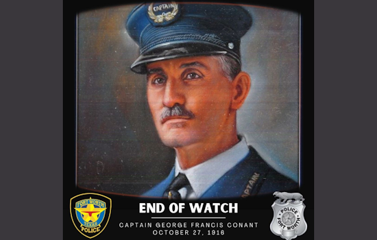 Fort Worth Police Department Pays Tribute to Captain Conant on 108th Anniversary of His End of Watch