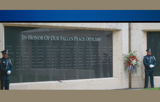 Fort Worth Police Honor Sgt. Billy Randolph with Memorial Wall Inscription
