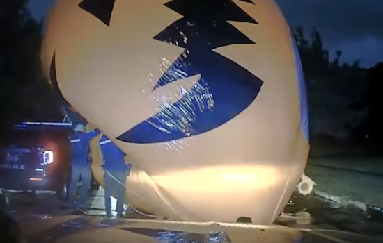 Giant Inflatable Pumpkin Rolls Through Bay Village Streets, Police Swiftly Deflate Situation