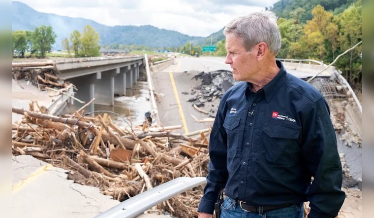 Governor Bill Lee Announces $100 Million HEAL Program to Aid Hurricane-Hit East Tennessee