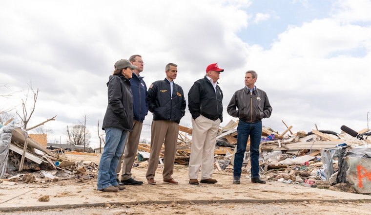 Governor Bill Lee Examines I-40 Devastation in Cocke County as East Tennessee and Asheville, NC Connection Suffers
