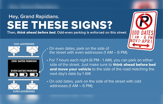 Grand Rapids Initiates Seasonal Parking Regulations to Ease Street Maintenance
