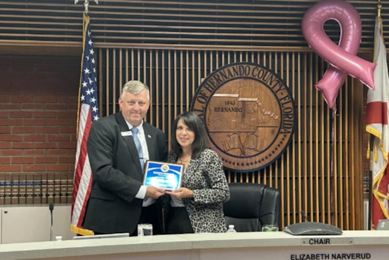Hernando County Honors Outgoing Chairwoman Beth Narverud for Years of Service and Dedication to Community