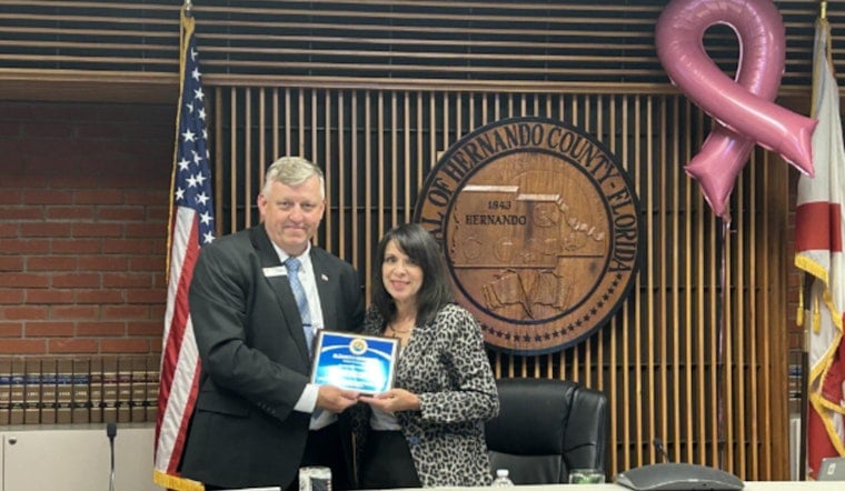 Hernando County Honors Outgoing Chairwoman Beth Narverud for Years of Service and Dedication to Community