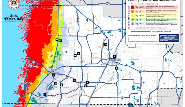 Hernando County Issues Mandatory Evacuation Order Ahead of Hurricane Milton, Pet-Friendly Shelter Opens at Challenger K-8 in Spring Hill