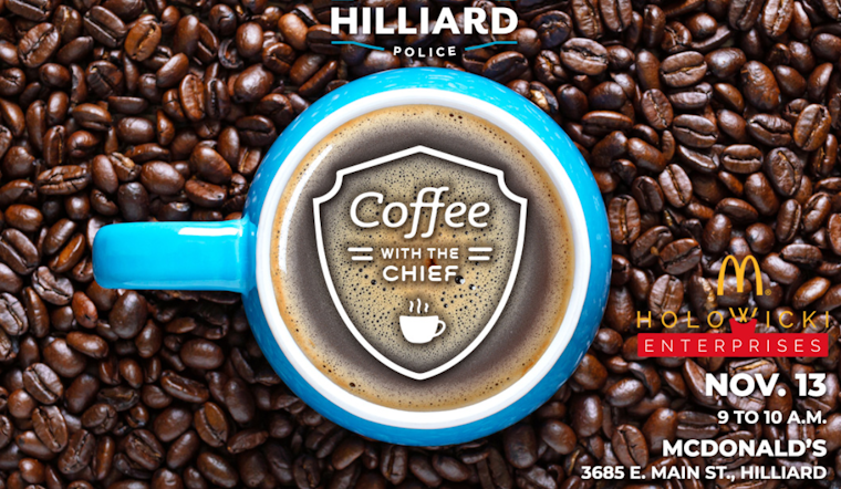 Hilliard Residents Invited for Bonding Over Brew as Police Host Latest 'Coffee with a Cop' Event