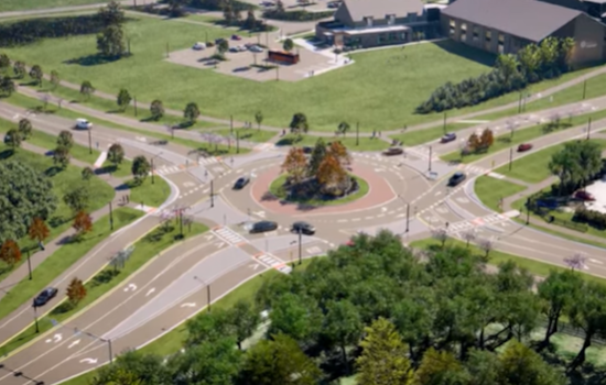 Hilliard's 19th Roundabout at Cosgray and Scioto Darby Roads Partially Opens to Ease Traffic and Enhance Safety