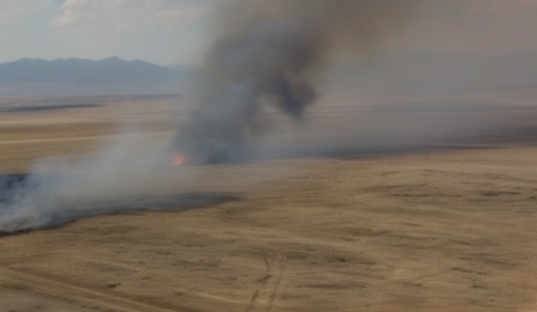 Homemade Explosives Spark Large Grass Fire in Lincoln County, "Ash Tornadoes" Form Amid Blazes