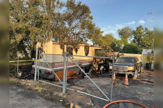 Houston Fire Department Tackles RV Blaze on Gulf Freeway, One Injured