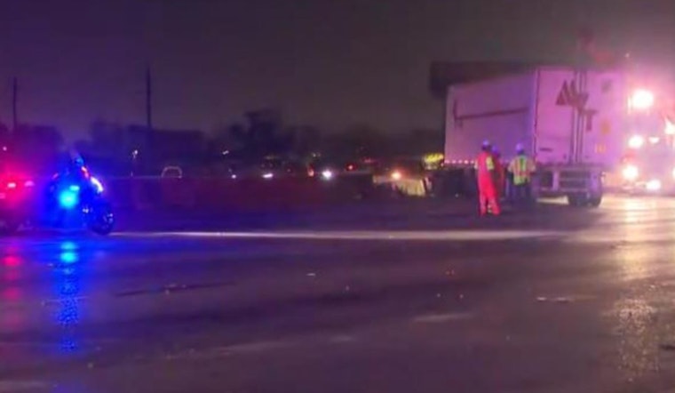 Houston Traffic Snarled by Major Crashes on I-45 and US-59, Prompting Highway Closures and Clean-up Operations